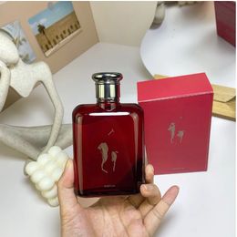 Perfumes de haute qualité parfums pour l'homme Paul Polo Men Perfume 125 ml Red Gradient Polo Perfume Amazing Spel Portable Spray Encens