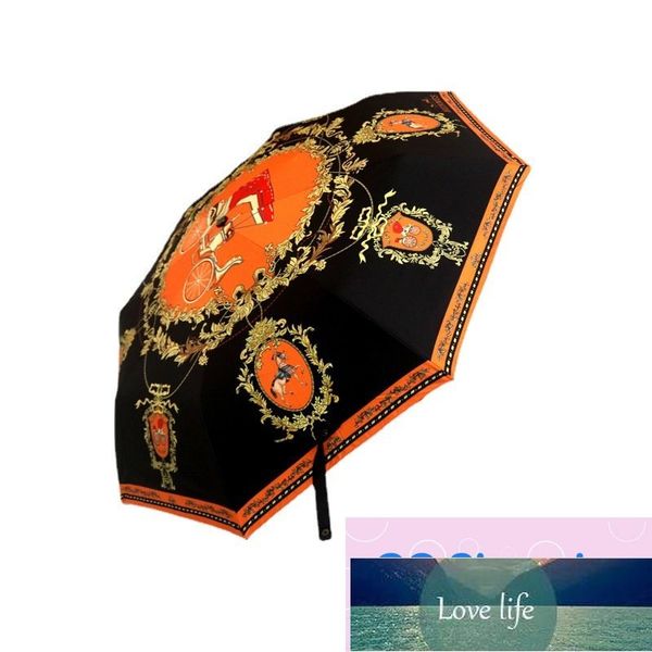 Paraguas con estampado de personalidad de alta calidad, sombrillas automáticas de moda INS, paraguas para hombres y mujeres, paraguas impermeable para sombrilla soleada y lluviosa