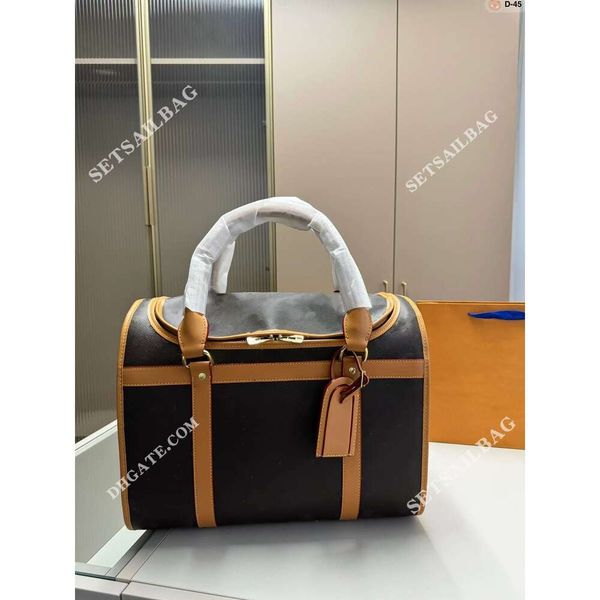 Bolsas para transportar mascotas de alta calidad, bolso de hombro de cuero de diseñador, bolso de lona extra grande, bolso de moda para perros, bolso de mano, bolso para mujer, bolso cruzado, bolso de mano, equipaje