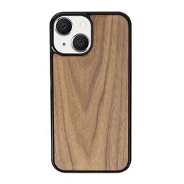 Hoogwaardige telefoonhoesjes voor iPhone 11 12 13 Pro Max Fashion Natural Wood 3D Sublimation Aangepaste ontwerp gegraveerde achteromslag Groothandelsproducten Covers Back