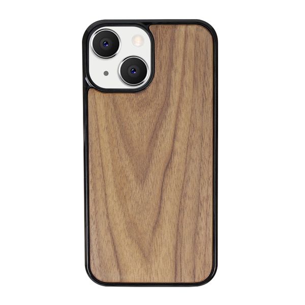 Cajones telefónicos de alta calidad para iPhone 11 12 13 Pro Max Fashion Wood Natural Wood 3D Sublimation Diseño personalizado grabado con cubierta posterior de la contraportada de productos al por mayor.