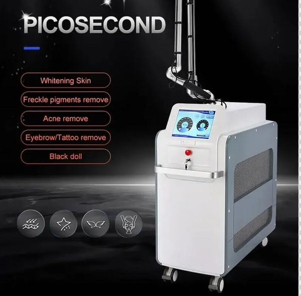 Haute qualité Picoseconde détatouage Laser coloré/noir détatouage tache de rousseur lavage pigment enlever marque de naissance élimination des taupes Pico laser Machine