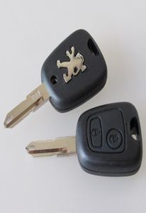 ￉tui coque ￠ distance de voiture en plastique de haute qualit￩ pour Peugeot 206 2 boutons Cl￩ ￠ distance COUVERTURE COUVERT 3474357