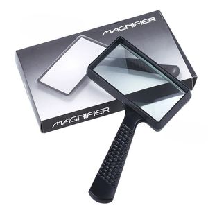 Rectangle portable de haute qualité de haute qualité Loupe de verre de grande valeur Loupe pour les personnes âgées lisant la loupe