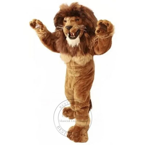 Costume de Lion de puissance de haute qualité vêtements de performance de carnaval costume de peluche de mascotte de lycée
