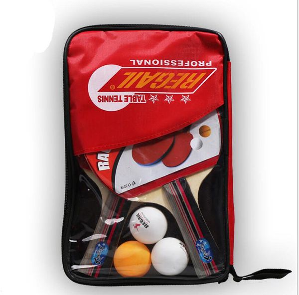 Raquette de Tennis de Table en Fiber de carbone, pratique de haute qualité, batte de Tennis de Table en caoutchouc avec sac recommandé