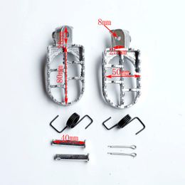 Resseaux de pied pratiques de haute qualité PEPS PEDALS SET POUR PW50 PW80 PIT Dirt Bike SSR SDG X R 50 XR70 PITR30