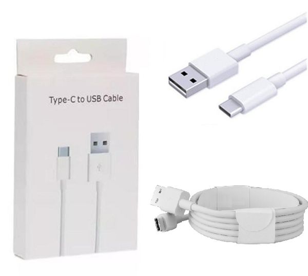 Câbles de qualité supérieure d'origine haute vitesse 1M 3Ft Câble de chargeur micro USB Cordon de type C pour Android Samsung S10 S9 S8 S7 Huawei avec boîte