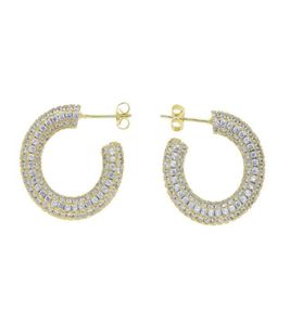 Haute qualité Prévenir l'allergie cercle micro complet CZ Boucles d'oreilles Femmes Bijoux À La Mode Vintage Simple O En Forme De Fête Accessoires Cadeaux6621741