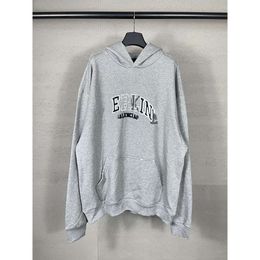 Hoogwaardige printing balencaiiga papier hoodies casual hoodie trui sweater unisex hoge mouwen versie brief parijs