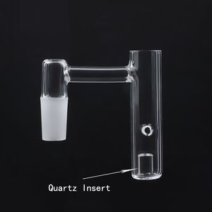 Hoogwaardige producten Rookkwarts Finger Banger-nagels met verwijderbare doorzichtige pilaar Suitfor Glass Water Bongs