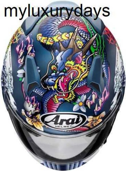 Casques de moto professionnels de haute qualité Brand Arai Motorcycle Casque Full Face XD Oriental Frosted Blue du Japon avec Boîte d'origine
