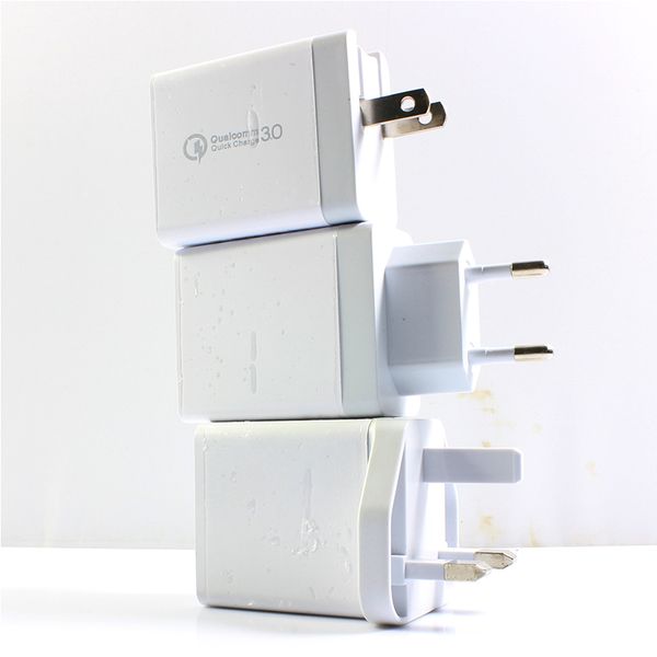 Haute qualité QC 3.0 chargeur mural adaptatif rapide 3 ports USB chargeur rapide chargeur mural adaptateur secteur pour iPhone 12 11 série Huawei p40