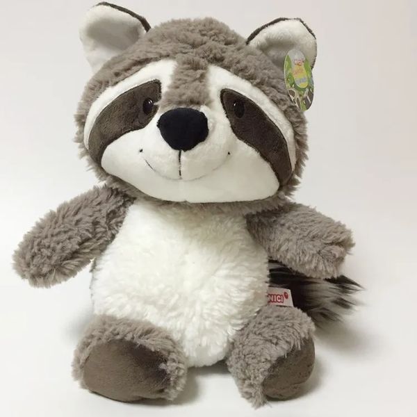 Juguete de peluche de mapache de alta calidad, lindo abrazo, oso, muñeca, niña, almohada para dormir, muñecos de animales de cola grande súper lindos