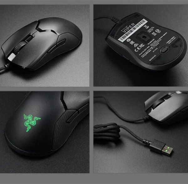 Souris Razer de haute qualité Chroma USB filaire souris de jeu d'ordinateur optique 10000 dpi capteur optique souris souris de jeu Deathadder avec boîte de vente au détail Dropshipping