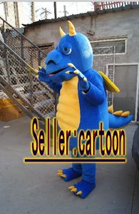Haute qualité Real Pictures Deluxe Dragon dinosaures costume de mascotte costume de mascotte en dollars américains taille adulte livraison gratuite directe d'usine