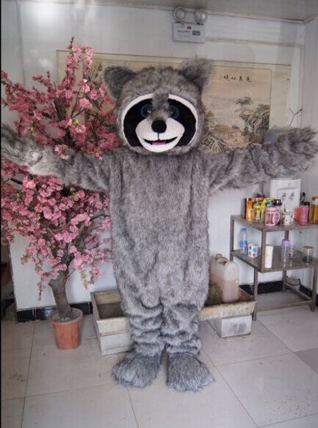 Costume de mascotte d'ours gris de luxe, images réelles de haute qualité, taille adulte, livraison gratuite