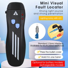 Hoogwaardige oplaadbare laserbron Vezel Optische kabeltester 5 15 20 30 50 km Lithium Batterij Visuele fout Locator SC/FC/ST