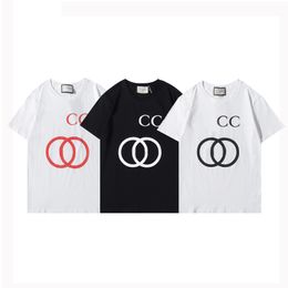 Répliques de haute qualité T-shirts Designer T-shirt coton col rond impression séchage rapide anti-rides hommes printemps été tendance à manches courtes