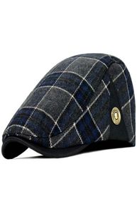 Bérets rétro pour adultes de haute qualité, chapeaux en laine à carreaux pour hommes et femmes, casquettes de journal 039s, ship8317677