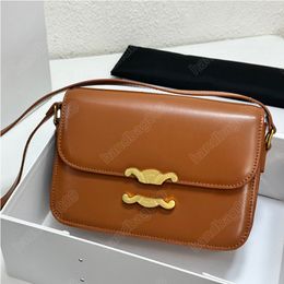 Hoge kwaliteit retro crossbody tas Triumphal Arch Tiener onderarmtas glanzende koeienhuid handtas ontwerper Zadeltas Spring Capsule serie schoudertas met gouden gesp