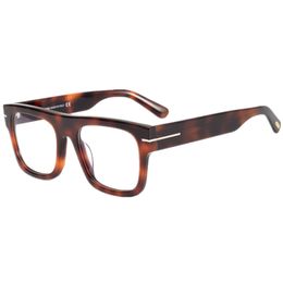 Monture de lunettes carrées rétro-vintage de haute qualité unisexe, planche concise importée Fullrim 53-20-145mm pour lunettes de vue, étui design complet