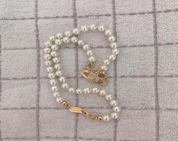 Haute qualité strass Satellite pendentif collier femmes orbite perle chaîne collier mode bijoux pour cadeau fête a058108016