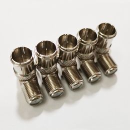 F-Type Adapters, Hoge kwaliteit Right Angled F Push-on Mannelijke Naar Female Connector Adapter Coax Plug / 20PCS