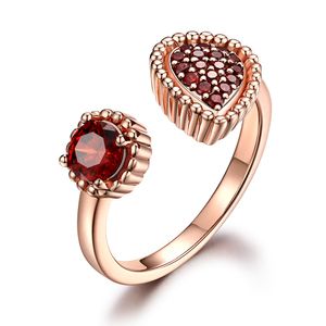 Roségouden van hoge kwaliteit S925 Sterling Silver Open Ring voor vrouwen, high-end en fashionablel luxe sieraden voor vrouwenbetrokkenheid jubileum