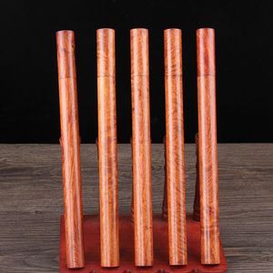 Boîte de rangement d'encens en bois de rose de haute qualité, boîte de rangement d'encens en bois de santal 10g 20g, Tube d'encens en forme de baril de poire, accessoires outils LX3984