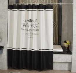 Hoge kwaliteit koninklijke douchegordijnen Europees dikker polyester waterdicht badkamer douchegordijn Amerikaanse stijl badgordijn met H7776457