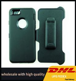 Armadura de estuche de carcasa de alta calidad de goma de alta calidad 3in1 para iPhone Case Defender Armor con estuche logotipo para iPhone con cinturón CL1524981