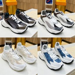 Run 55 de alta calidad Zapatillas de deporte Diseñador Hombres Mujeres Zapatos casuales Zapatillas de deporte Run Away Plataforma Moda Clásico Cuero de goma al aire libre Zapatillas bajas con tamaño de caja 36-45