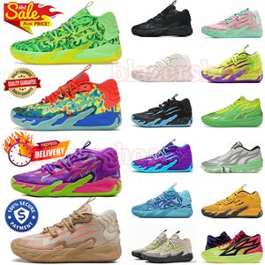 Puma LaMelo Ball MB.03MB.03 Nuevo diseñador zapatos de pelota lamelo Zapatos de baloncesto melo MB.02 Hombres Mujeres Toxic GutterMelo  【code ：L】