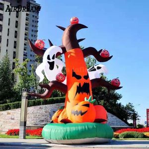 Vente de haute qualité 6mh 19,7 pieds Pumplable Pumpkin Halloween Ghost Dead Tree pour fête des décorations en plein air