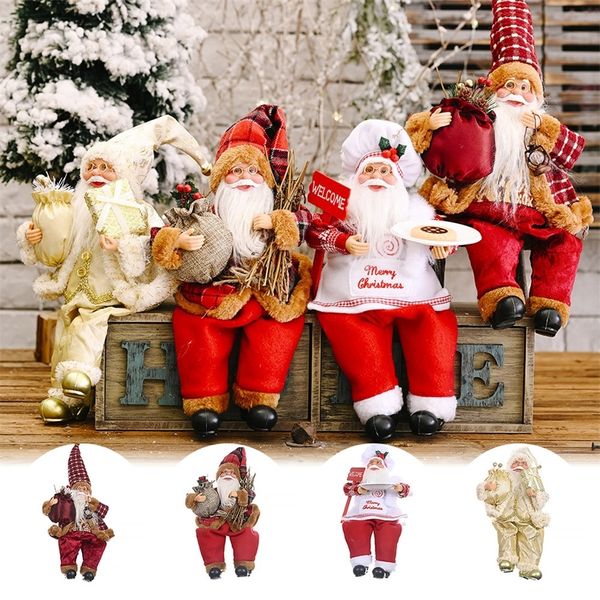 Poupée de santa claus de haute qualité grand 2020 ornement d'arbre de Noël décoration de maison natal gift joyeux noël décor t200909