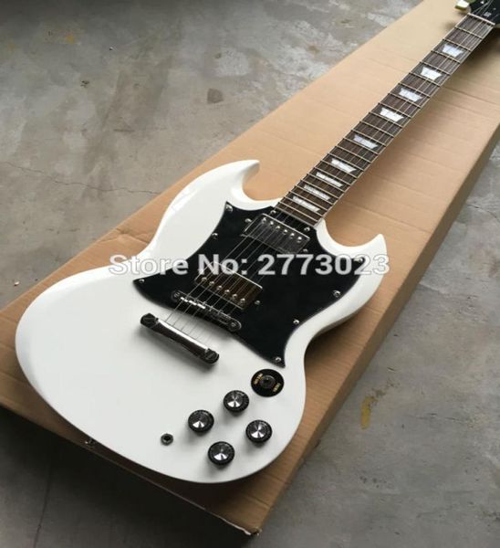 Guitare électrique SG G 400 de haute qualité avec 3 pick-ups Couleur blanche Toutes les couleurs sont disponibles PO Shows9623907