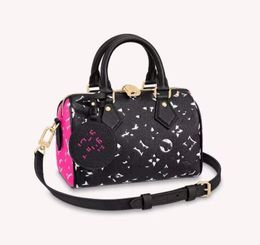 Sac à épaule de haute qualité 20 Speedy Cow Hide Purse Boston Totes Designer Oreiller Hands Sacs Femme Sacs de messager Crossbody Messen