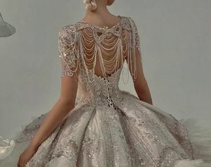 Hoge kwaliteit schouder ketting mode kristal bruids ketting sieraden kralen bruiloft accessoires