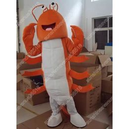 Costume de mascotte de crevette de haute qualité personnage de thème de dessin animé carnaval unisexe Halloween carnaval adultes fête d'anniversaire tenue fantaisie pour hommes femmes