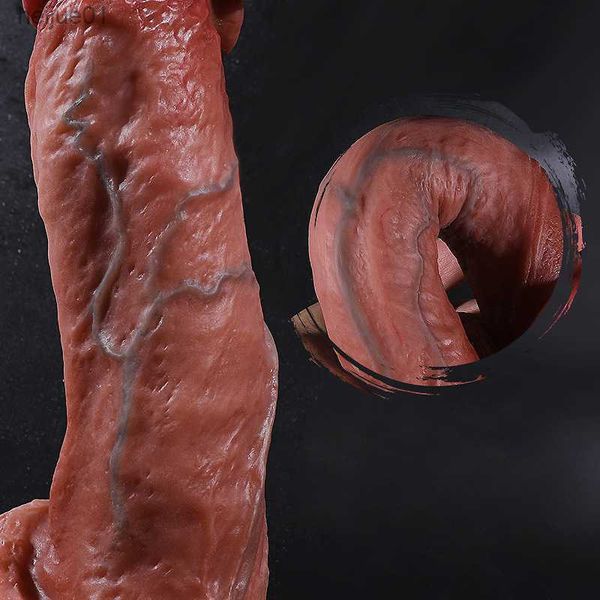 Consoladores de silicona de alta calidad Super Real Copy hombres pene mujeres juguetes sexuales para masturbador femenino genitales masculino Dick Sexual Jouet L230518