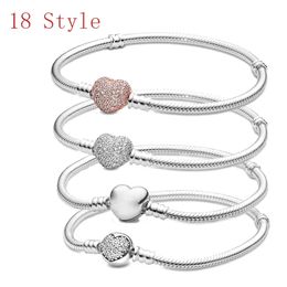 Bracelet fin en chaîne serpent couleur argent de haute qualité, adapté aux bracelets à breloques européens pour femmes, bijoux à bricoler soi-même, cadeaux 231225