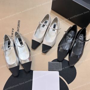 Designer Ballet Femmes Sandales de haute qualité 10a Silver Mary Jane Shoes Nouvelles chaussures décontractées à fond plat de mariage Classic Dress Chaussures Printemps Original Emballage