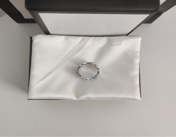 Anillo de placa de plata de alta calidad, flor neutra, patrón de Ben, gema, perla, anillo de nácar, nueva tendencia, joyería de moda 5309116