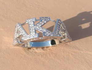 Silver Zirils Zirkon Grieks aka Sorority Finger Ring019734909