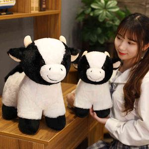 Gesimuleerde Kawaii Pluche Milk Cow -poppen van hoge kwaliteit Zachte knuffels Cattles Toy Ldren Sleeving Pillow Ldren Verjaardagsgeschenk J220729