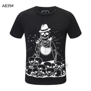 Hoogwaardige schedelmannen Designer T Shirts Summer Basic Solid Crystal Tiger T-Shirt Casual Tees Punk Print Letter Skateboard tops T-shirt Mode Kleding Korte mouw M-3XL