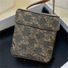 Petite boîte en cuir lisse Sacs Triomphe Minaudière en cuir lézard Vanity Case Sac à main Designer Luxe Bandoulière Sac à bandoulière Fourre-tout Portefeuille