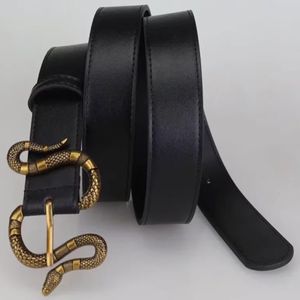 Snake Buckle Belt Men van de hoge kwaliteit Men Damesontwerper Fashion Classic Letter Pin Business Belt gratis verzending 213Z