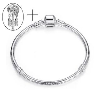 Pulsera con abalorio de cadena de serpiente de alta calidad, compatible con pulsera de cuentas originales para mujer, joyería hecha a mano, COMPRE 1 PULSERA Y LLÉVESE 2 Amuletos gratis